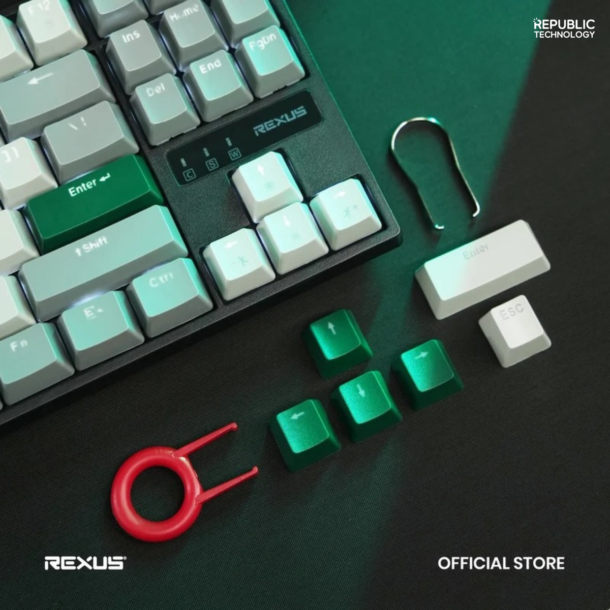 Rexus Keyboard Gaming Heroic KX4 TKL Layout