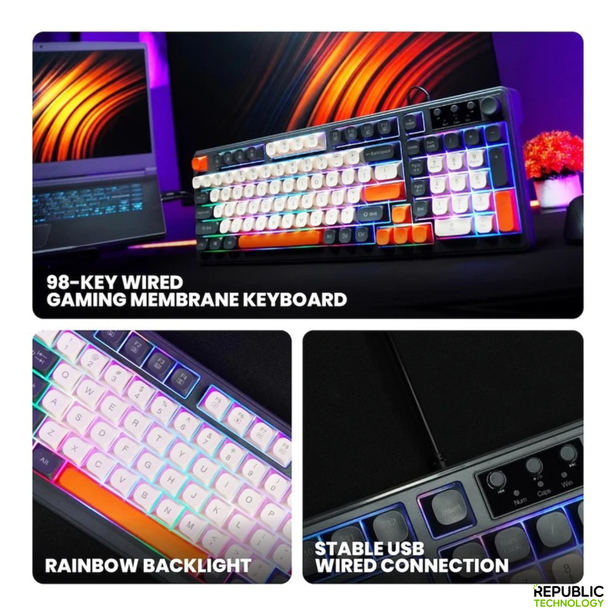 REXUS Keyboard Gaming Battlefire K98M