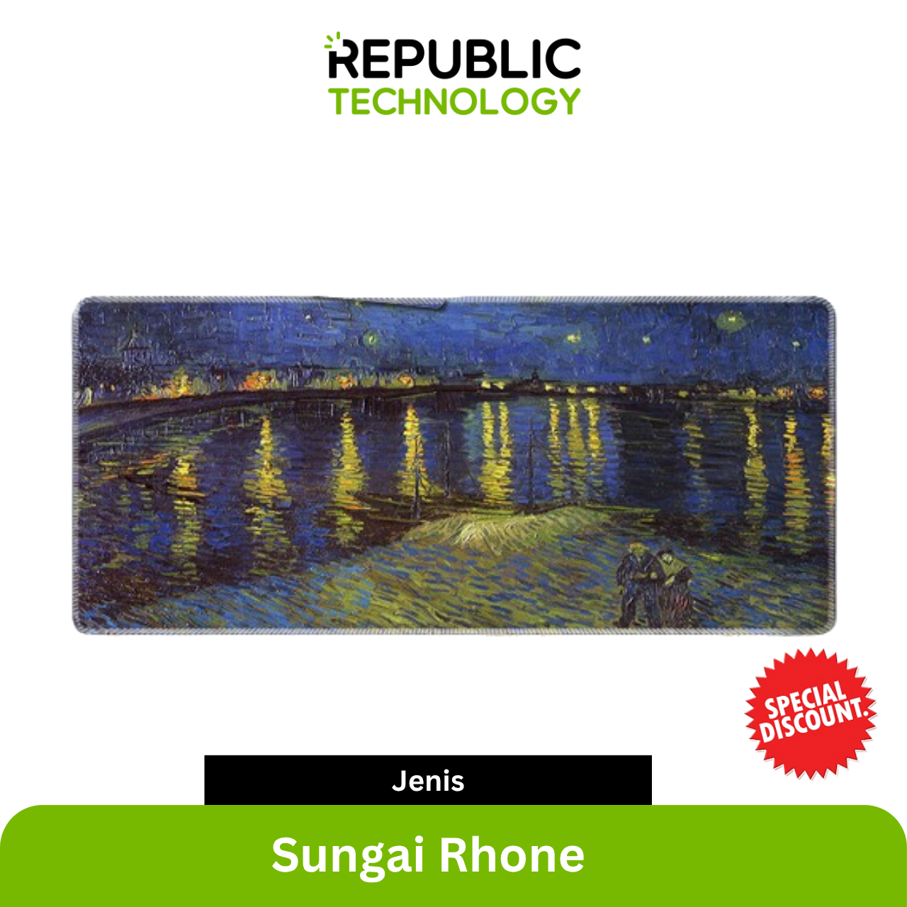 Republic Technology Mousepad Gaming Painting Style 2 Limited Edition