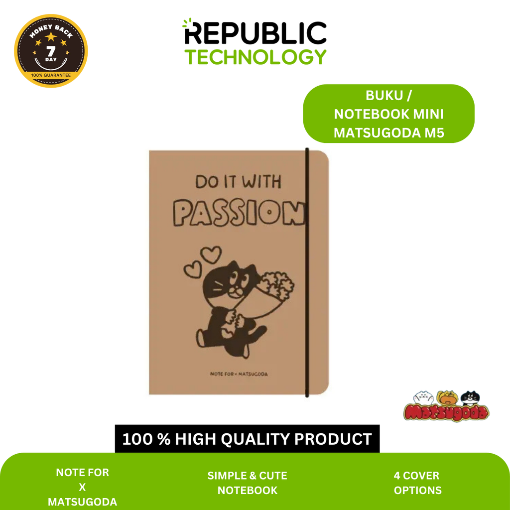 Republic Technology Notebook mini / buku catatan kecil NOTE FOR X MATSUGODA