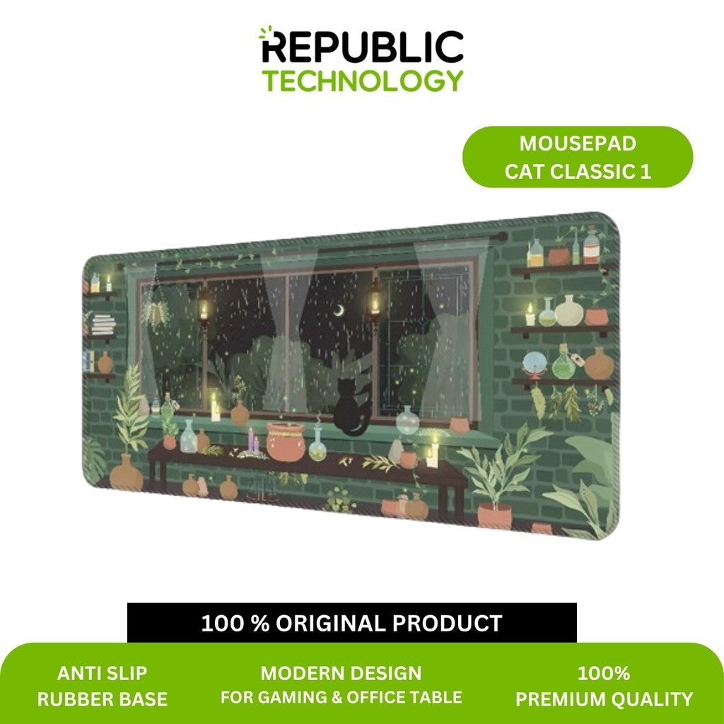Republic Technology Mousepad / Desk mat Gaming Cat Classic Edition