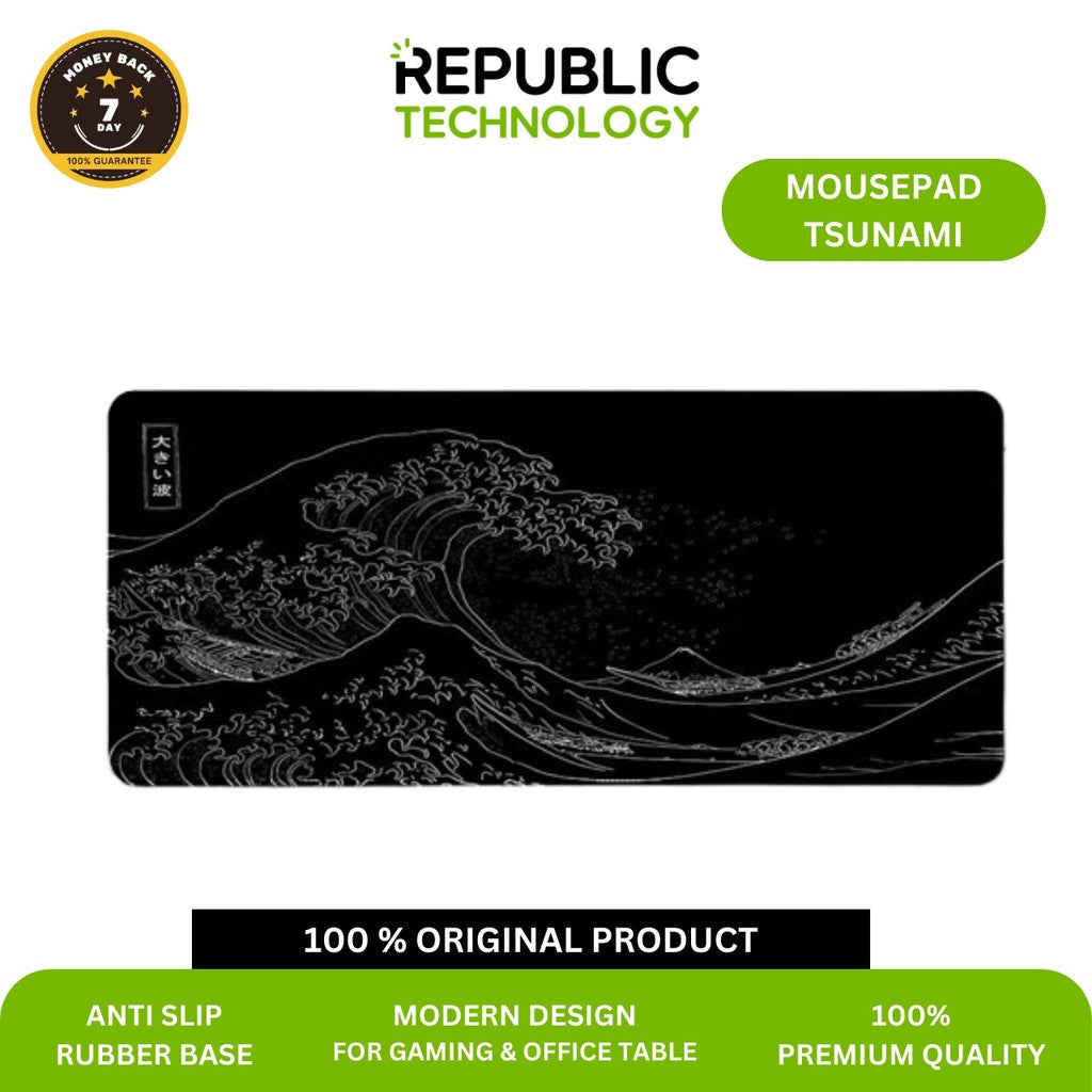 Republic Technology Mousepad Gaming Deskmat Tsunami Speed Edition
