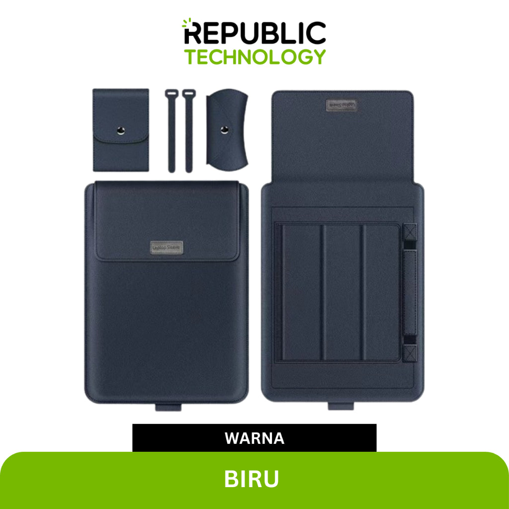 Republic Technology Tas Laptop Sleeve Case Macbook dan Universal Multifungsi 13 - 17 Inch