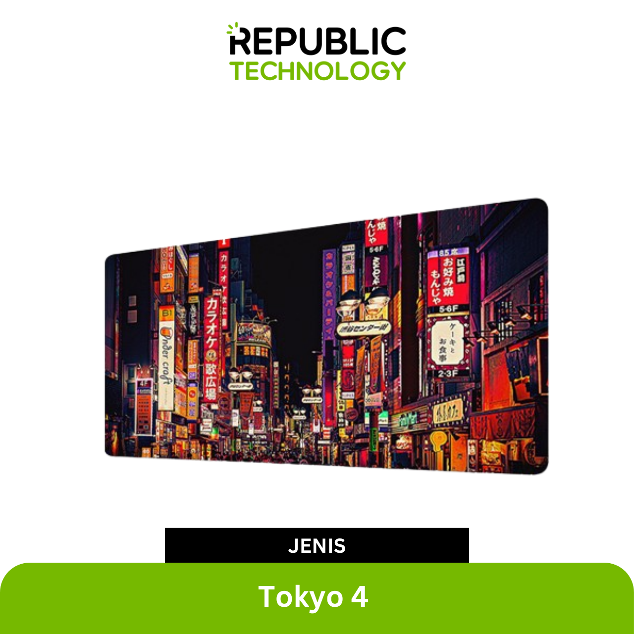 Republic Technology Mousepad / Desk mat Gaming Tokyo Street Japan Style