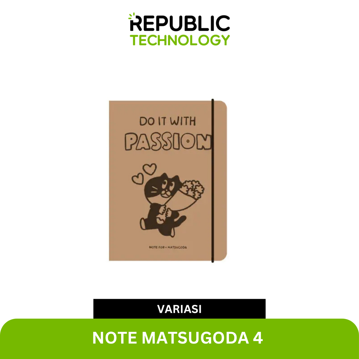Republic Technology Notebook mini / buku catatan kecil NOTE FOR X MATSUGODA