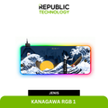 Republic Technology Deskmat Gaming or Mousepad Office RGB Edition with Kanagawa Theme
