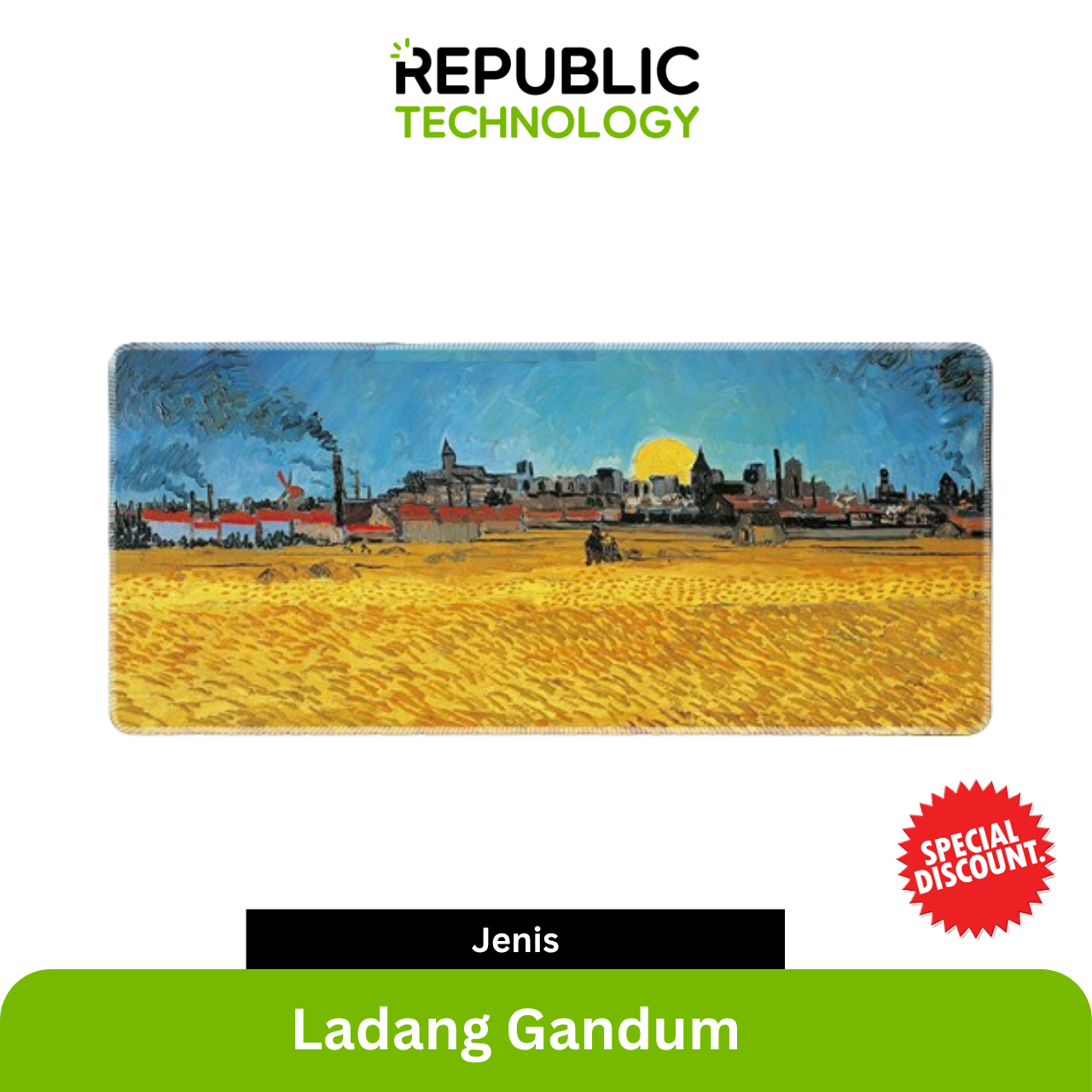 Republic Technology Mousepad Gaming Painting Style 2 Limited Edition