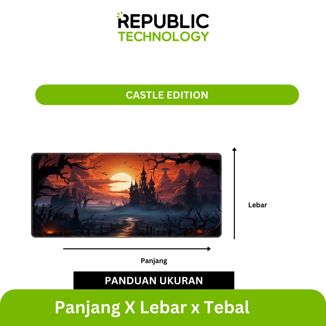 Republic Technology Mousepad / Desk mat Gaming Castle Edition