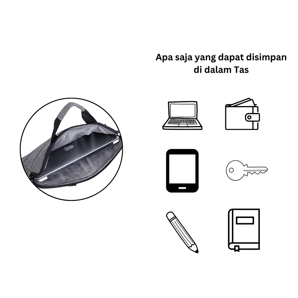 Republic Technology Tas Laptop jinjing Minimalis design