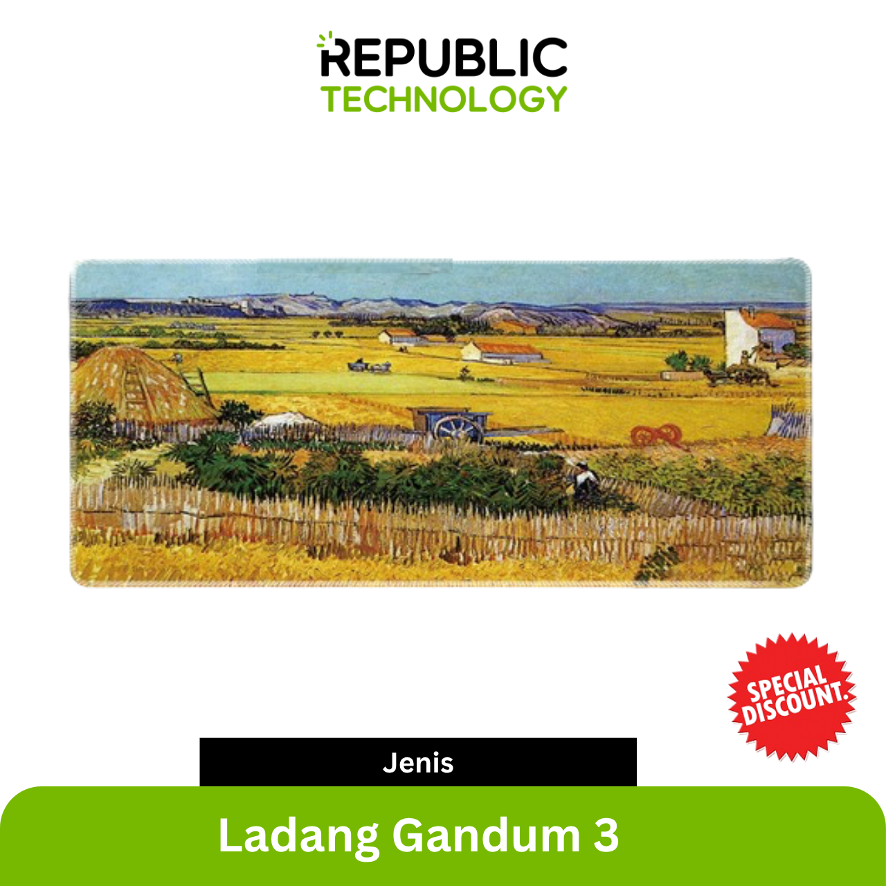 Republic Technology Mousepad Gaming Painting Style 2 Limited Edition