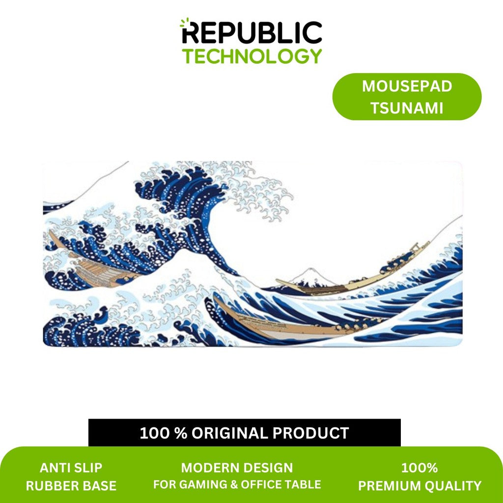 Republic Technology Mousepad Gaming Deskmat Tsunami Speed Edition