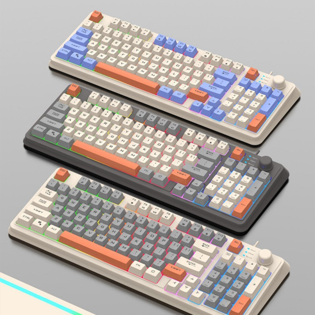 Republic Technology Xunfox K82 Keyboard Gaming RGB with knob volume