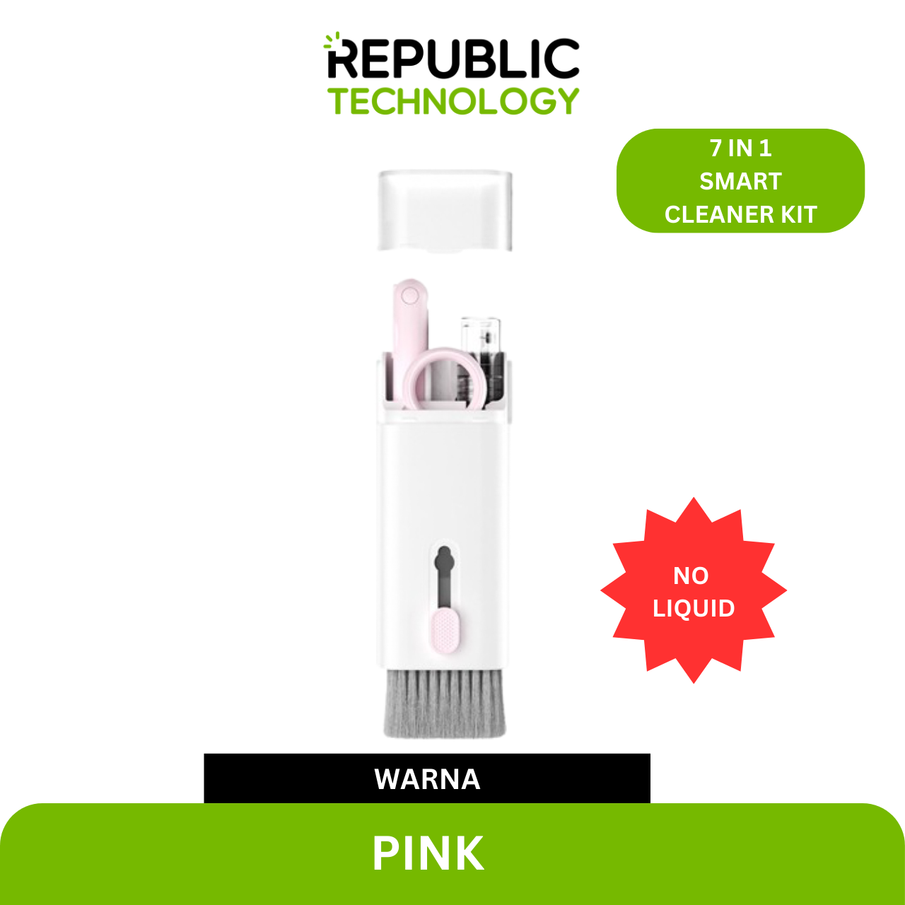 Republic Technology Pembersih Keyboard 7 in 1 Multifunction and Cleaning kit for Earbud HP
