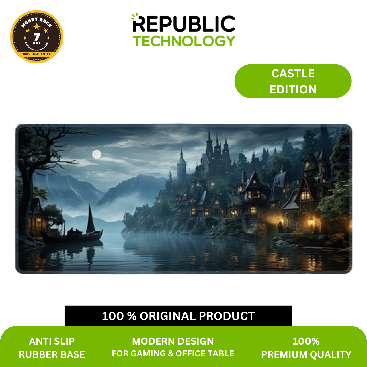 Republic Technology Mousepad / Desk mat Gaming Castle Edition