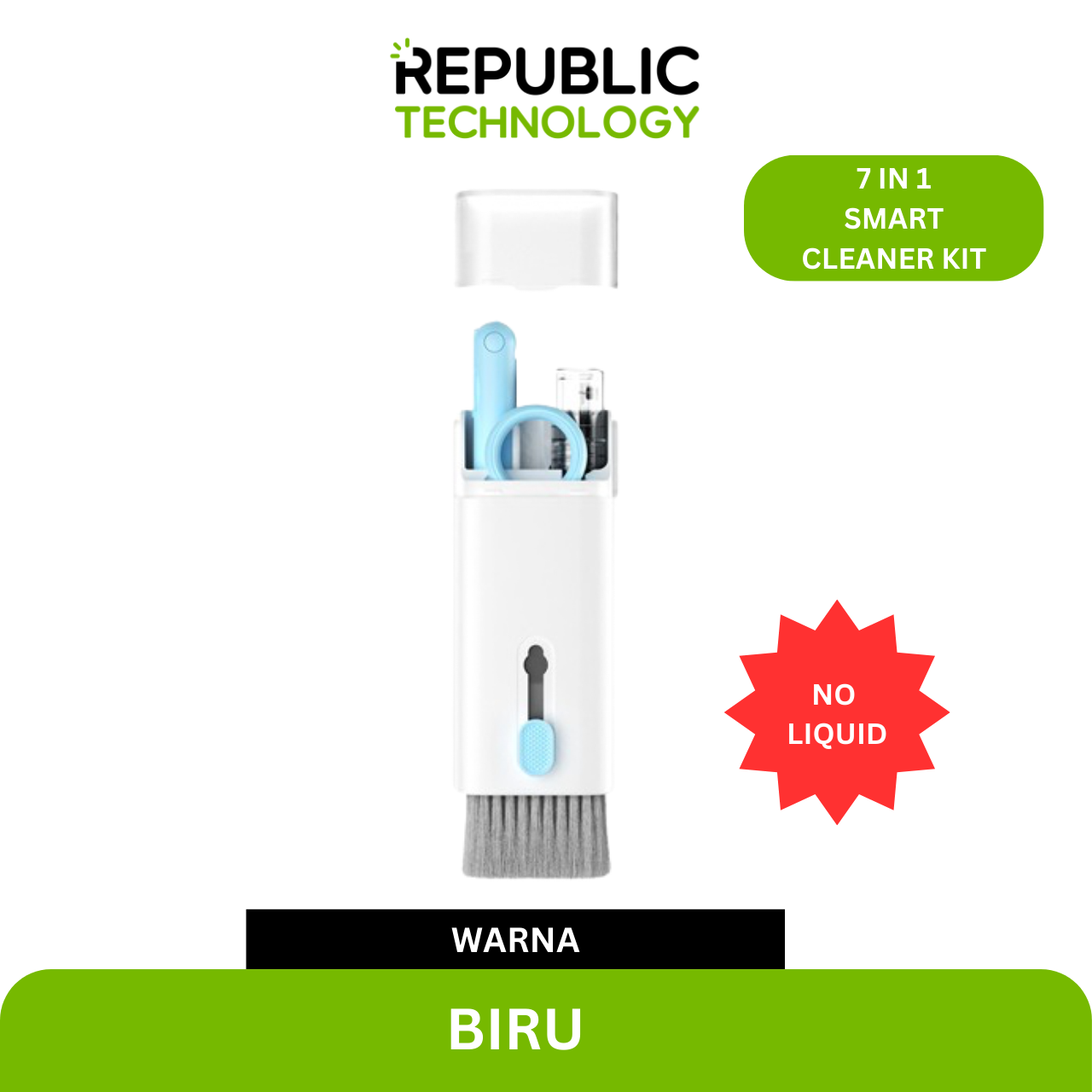 Republic Technology Pembersih Keyboard 7 in 1 Multifunction and Cleaning kit for Earbud HP